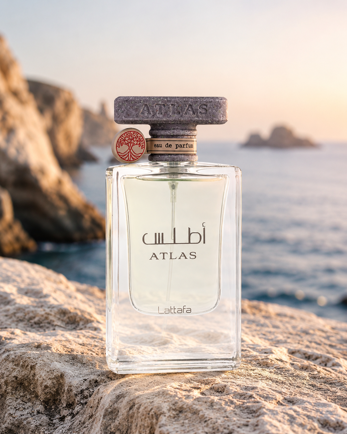 Dettaglio del flacone Lattafa Atlas Eau de Parfum 55ml